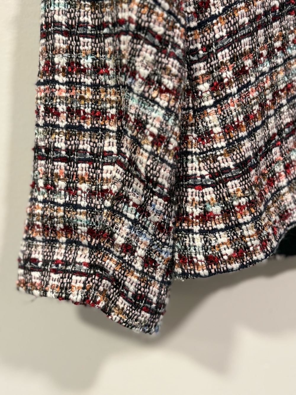Talbots Multi-Color Tweed Collarless Jacket - Picture 8 of 8